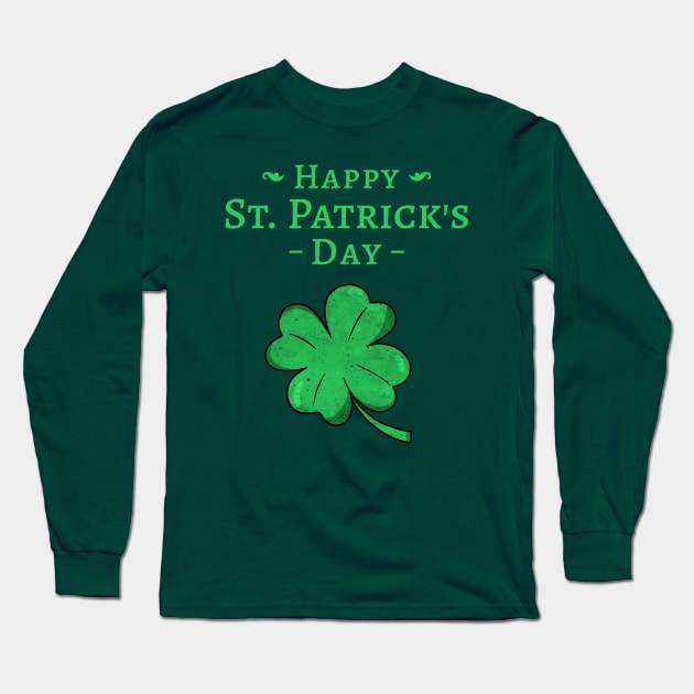 Happy St Patrick's Day Clover Shamrock Design Green Pot of Gold Leprechaun Gift St Patties Day Celebration Shirt Best Shirt for Saint Patricks Day Beer Lover Long Sleeve T-Shirt by mattserpieces